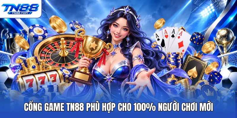 Cổng game TN88 phù hợp cho 100% người chơi mới