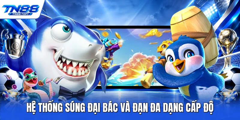 Hệ thống súng đại bác và đạn đa dạng cấp độ Hệ thống súng đại bác và đạn đa dạng cấp độ