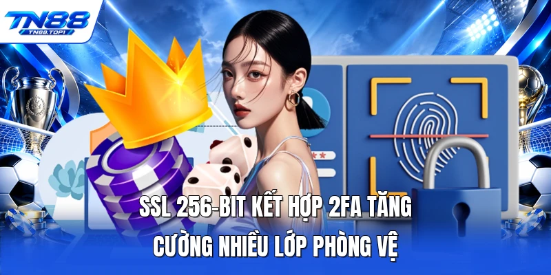 SSL 256-bit kết hợp 2FA tăng cường nhiều lớp phòng vệ SSL 256-bit kết hợp 2FA tăng cường nhiều lớp phòng vệ